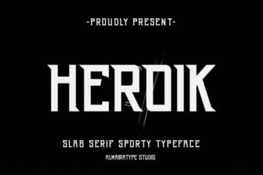 Heroik by Almairatype Studio — Slab Serif Font — thumbnail 1