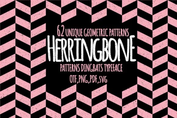 Herringbone by Minimalistartstudio — Dingbats Font