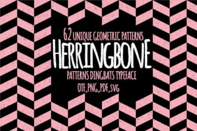 Herringbone by Minimalistartstudio — Dingbats Font — thumbnail 1