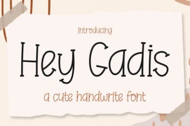 Hey Gadis by Riman (7NTypes) — Slab Serif Font — thumbnail 1