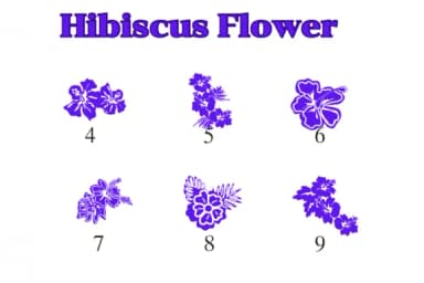 Hibiscus Flower by Nongyao — Dingbats Font — thumbnail 4