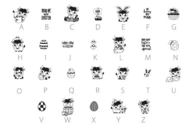 Highland and Hoppy Dingbats by Illustration Ink — Dingbats Font — thumbnail 2