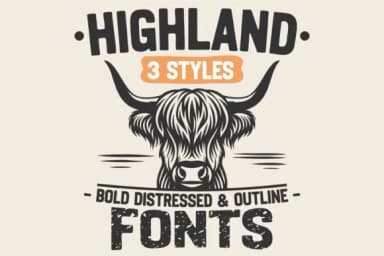 Highland Bundle by TonisArtStudio — Slab Serif Font — thumbnail 1