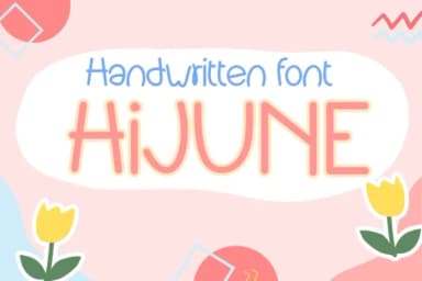 Hijune by Sirinart — Slab Serif Font — thumbnail 1