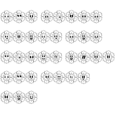 Hippie Flower by Sirinart — Dingbats Font — thumbnail 8