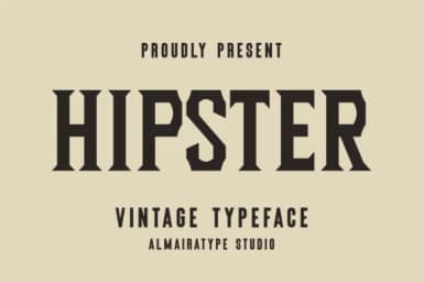 Hipster by Almairatype Studio — Slab Serif Font — thumbnail 1