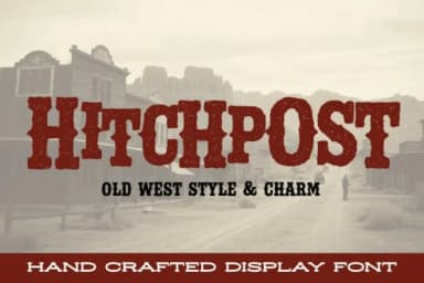 Hitchpost by stompstock — Slab Serif Font — thumbnail 1