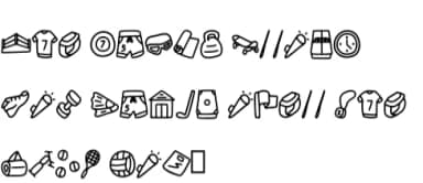 Hobbies Doodle Dingbat by CrafterFonts — Dingbats Font — thumbnail 5