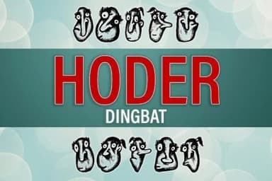 Hoder by vladimirnikolic — Dingbats Font — thumbnail 1