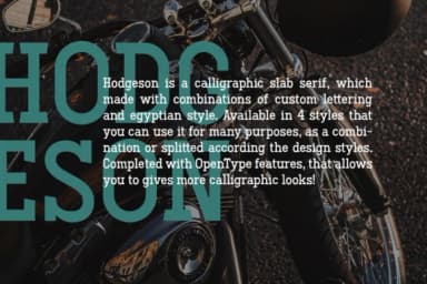 Hodgeson by AlienCanDraw — Slab Serif Font — thumbnail 6