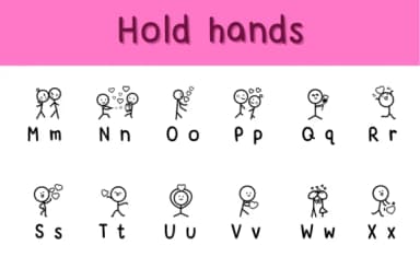 Hold Hands by Chonada — Dingbats Font — thumbnail 3