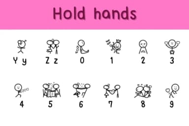 Hold Hands by Chonada — Dingbats Font — thumbnail 4