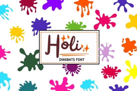 Holi by PraewDesigns — Dingbats Font