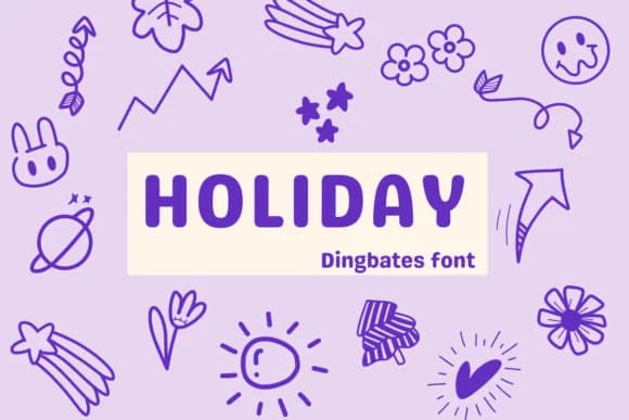 Holiday by Sirinart — Dingbats Font