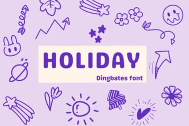 Holiday by Sirinart — Dingbats Font — thumbnail 1