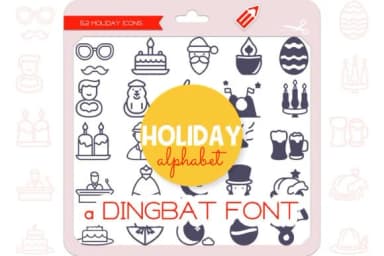 Holiday Alphabet by WADLEN — Dingbats Font — thumbnail 1