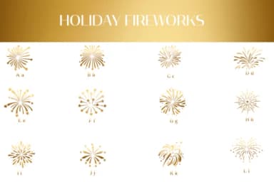 Holiday Fireworks by Heartcraft Atelier — Dingbats Font — thumbnail 2