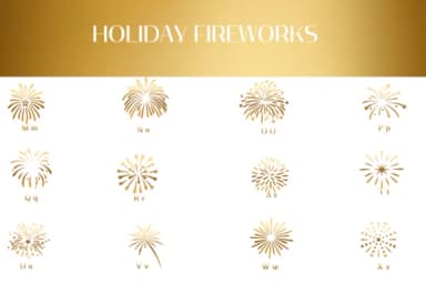 Holiday Fireworks by Heartcraft Atelier — Dingbats Font — thumbnail 3