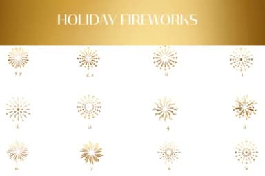 Holiday Fireworks by Heartcraft Atelier — Dingbats Font — thumbnail 4