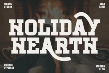 Holiday Hearth by Pian45 — Slab Serif Font — thumbnail 1