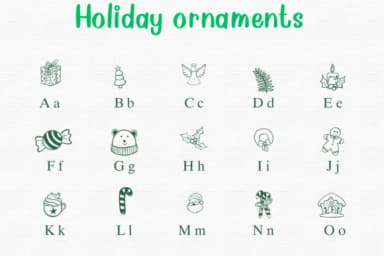 Holiday Ornaments by Nongyao — Dingbats Font — thumbnail 2