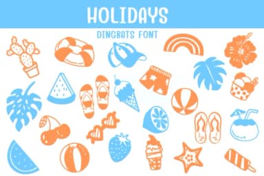 Holidays by Sontaya — Dingbats Font — thumbnail 1