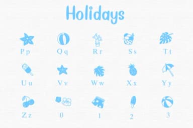 Holidays by Sontaya — Dingbats Font — thumbnail 3