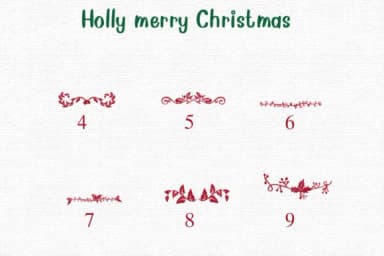 Holly Merry Christmas by Nongyao — Dingbats Font — thumbnail 4
