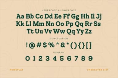 Homeplay by Typia Nesia — Slab Serif Font — thumbnail 2