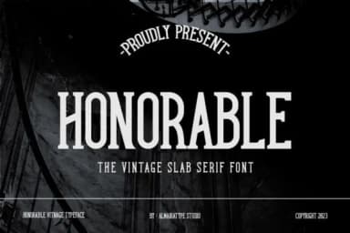Honorable by Almairatype Studio — Slab Serif Font — thumbnail 1