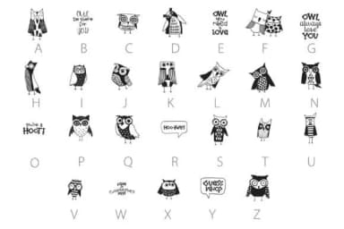 Hoot Dingbats by Illustration Ink — Dingbats Font — thumbnail 6