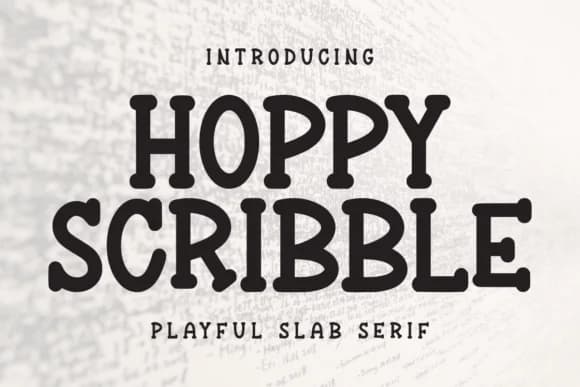 Hoppy Scribble by Letterayu — Slab Serif Font