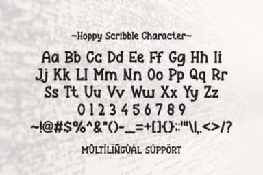 Hoppy Scribble by Letterayu — Slab Serif Font — thumbnail 6