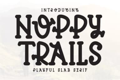 Hoppy Trails by Letterayu — Slab Serif Font — thumbnail 1