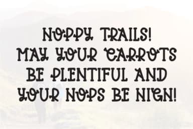 Hoppy Trails by Letterayu — Slab Serif Font — thumbnail 3