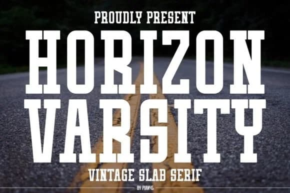 Horizon Varsity by Pian45 — Slab Serif Font