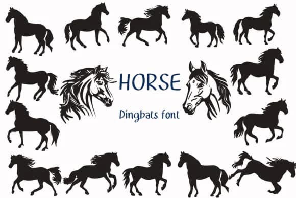 Horse by Nongyao — Dingbats Font
