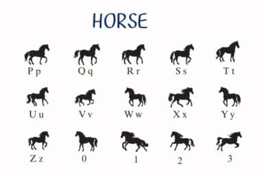 Horse by Nongyao — Dingbats Font — thumbnail 3