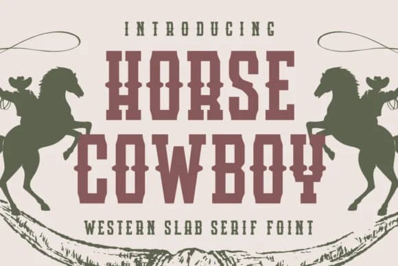 Horse Cowboy by Almairatype Studio — Slab Serif Font