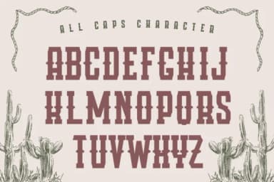 Horse Cowboy by Almairatype Studio — Slab Serif Font — thumbnail 2