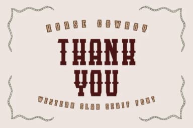 Horse Cowboy by Almairatype Studio — Slab Serif Font — thumbnail 6