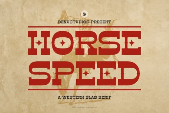 Horse Speed by Denustudios — Slab Serif Font