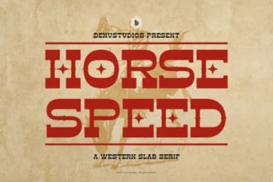 Horse Speed by Denustudios — Slab Serif Font — thumbnail 1