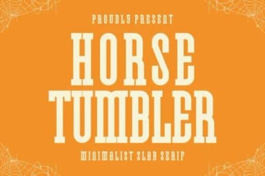 Horse Tumbler by Intype Studio — Slab Serif Font — thumbnail 1