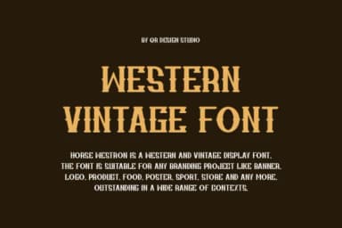 Horse Westron by qrdesignstd — Slab Serif Font — thumbnail 3