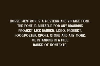 Horse Westron by qrdesignstd — Slab Serif Font — thumbnail 5