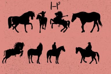 Horses by Minimalistartstudio — Dingbats Font — thumbnail 3