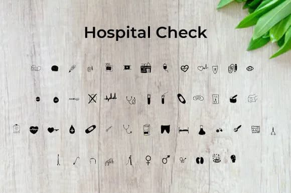 Hospital Check by Ciriative — Dingbats Font