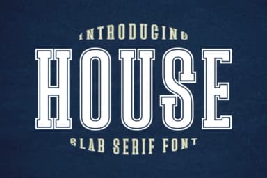 House by Riman (7NTypes) — Slab Serif Font — thumbnail 1