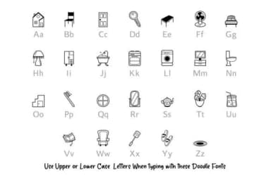 House Doodle by digitalplannerland — Dingbats Font — thumbnail 2